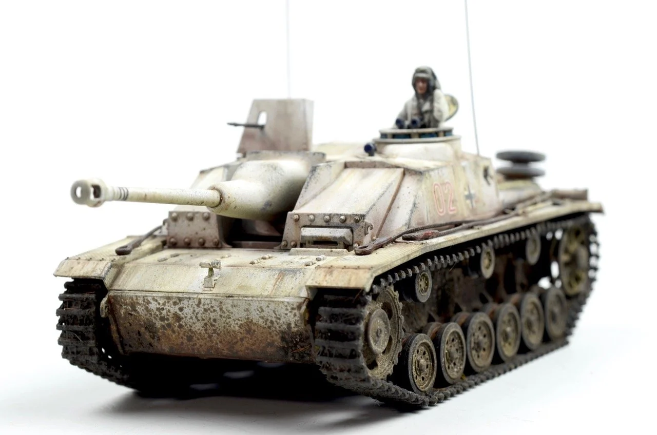 ** COMING SOON ** Stug III in Winter Whitewash - 1/48