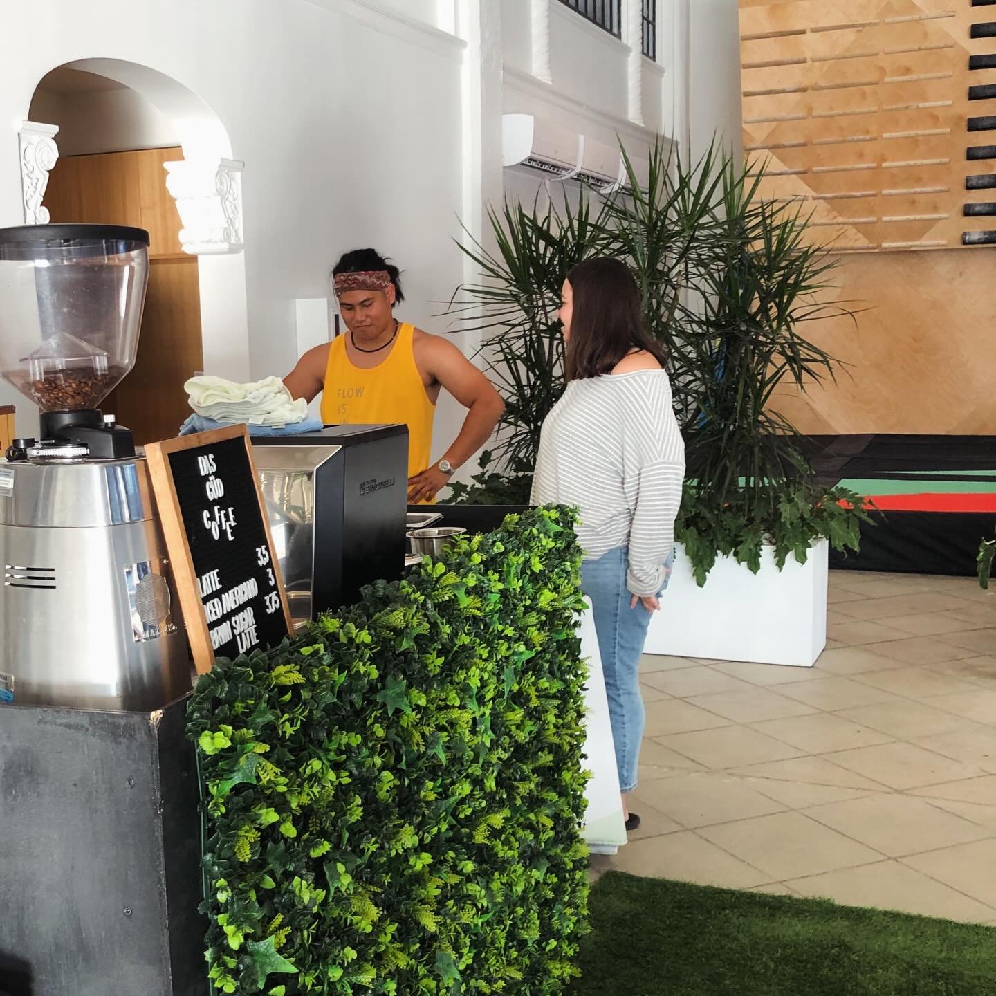 Flashback to the day we set up the not-really-mobile coffee cart for our roaster @dasgudcoffee at a local climbing gym. A new chapter for the company begins soon. Details to come.