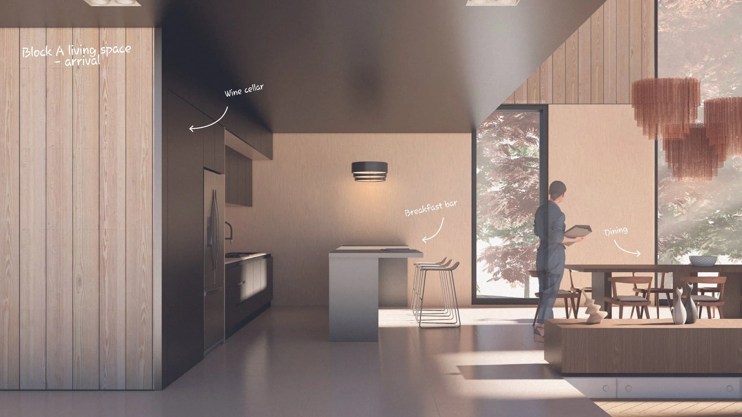ノースフィールド — 敷地計画およびボリューム計画