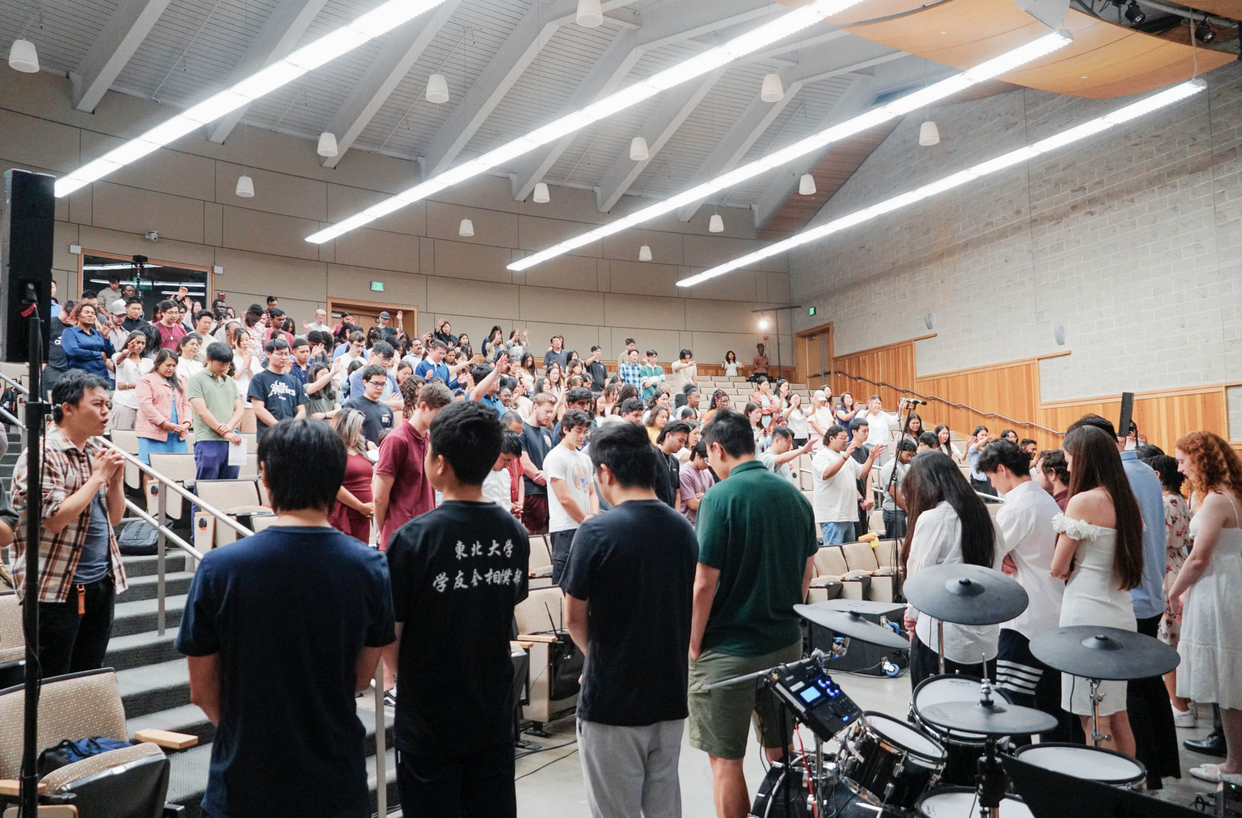 worship service at Khaira Lecture Hall at UC Davis