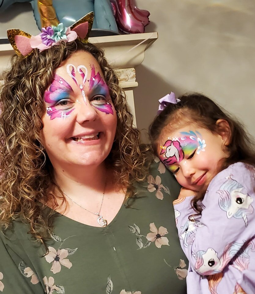 🦄 I had the honour of face painting for my favourite teachers daughters birthday 🎂 if you have met Ms Wilson you will know why all the band geeks loved her🎵 Teachers do change lives, and im so glad I could give back on such a special occasion 🥰 
