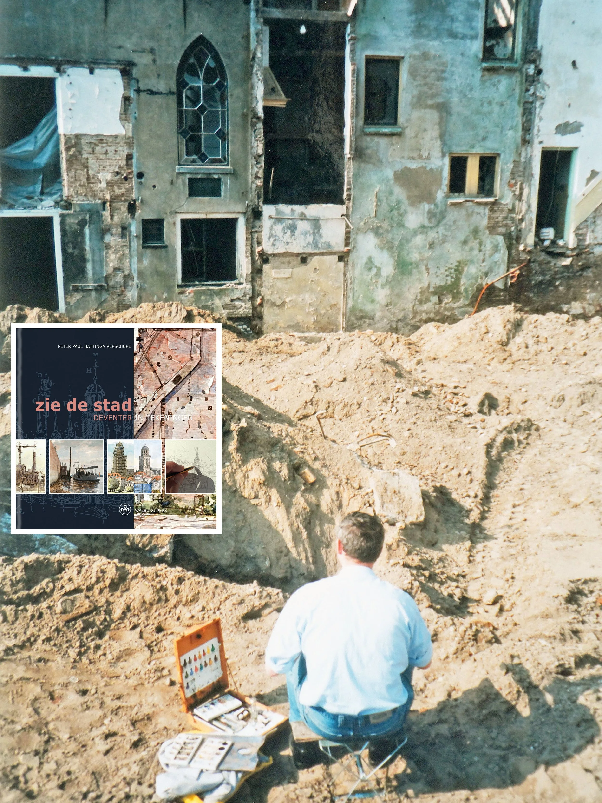 'Zie de stad' is een bundeling van meer dan dertig jaar stadstekenen in Deventer. Alle tekeningen werden op locatie gemaakt.