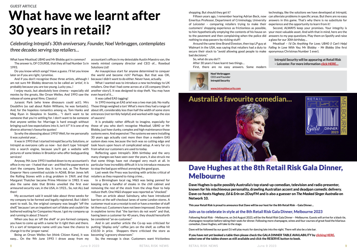 Intrepid’s 30th Anniversary featured in Retail Risk News