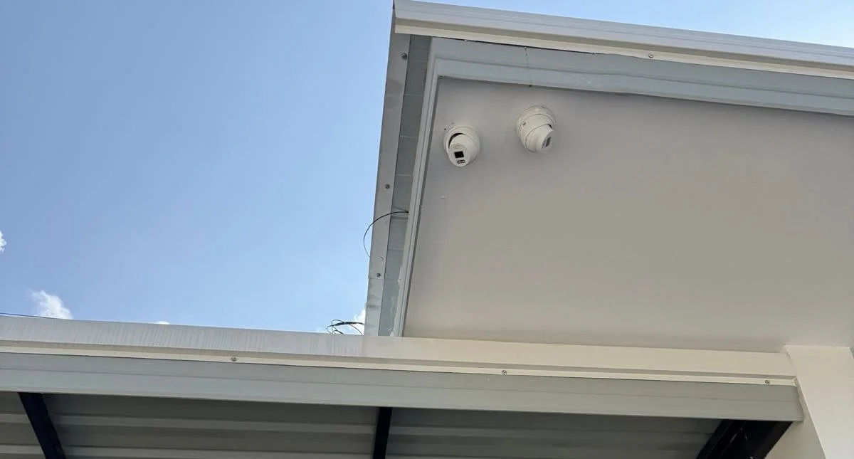 Two external Sreage CCTV cameras at animal sanctuary