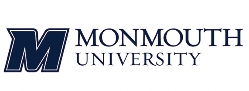 Monmouth University logo with a stylized 'M' and the university name.