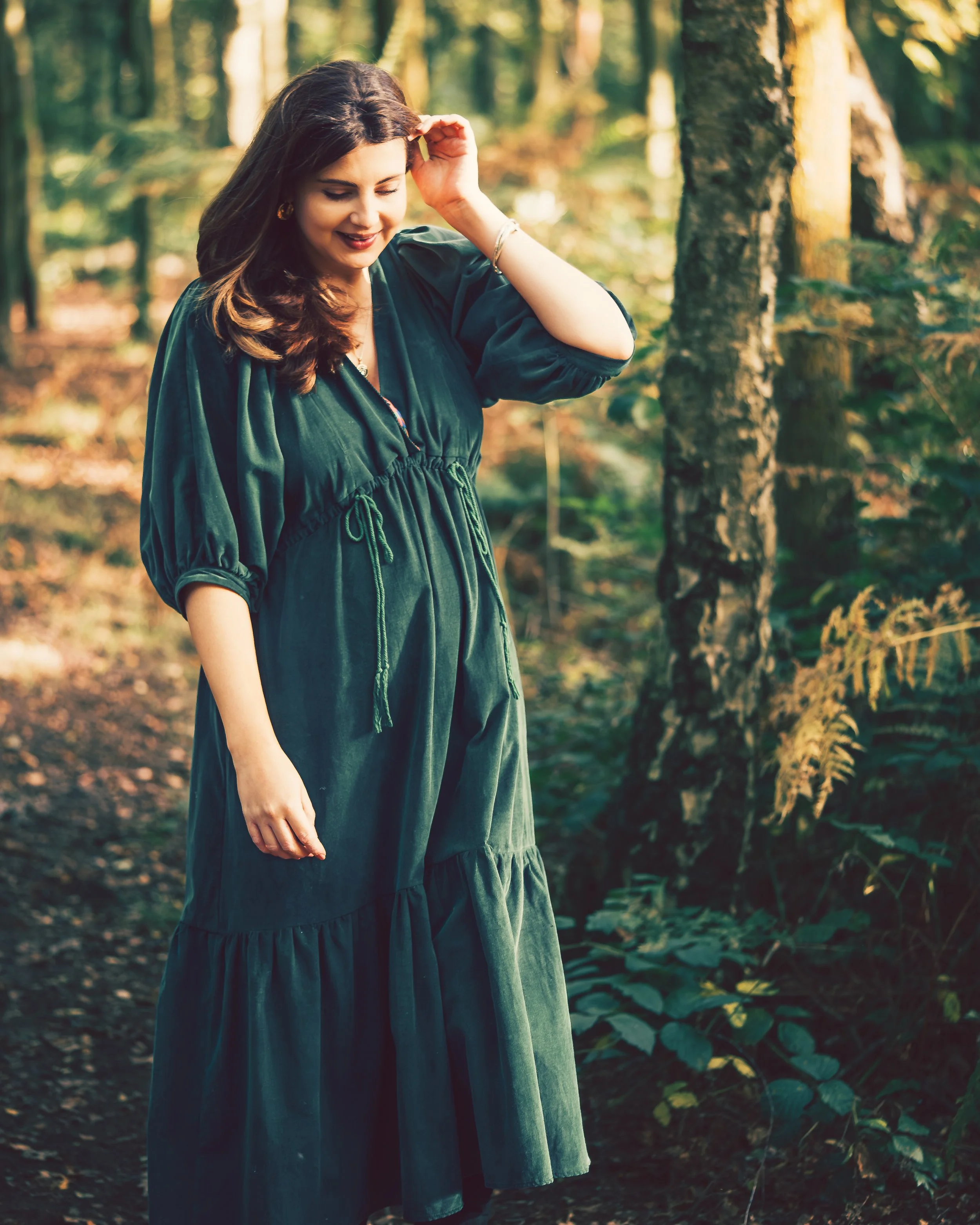 The Sofia Dress in cotton corduroy