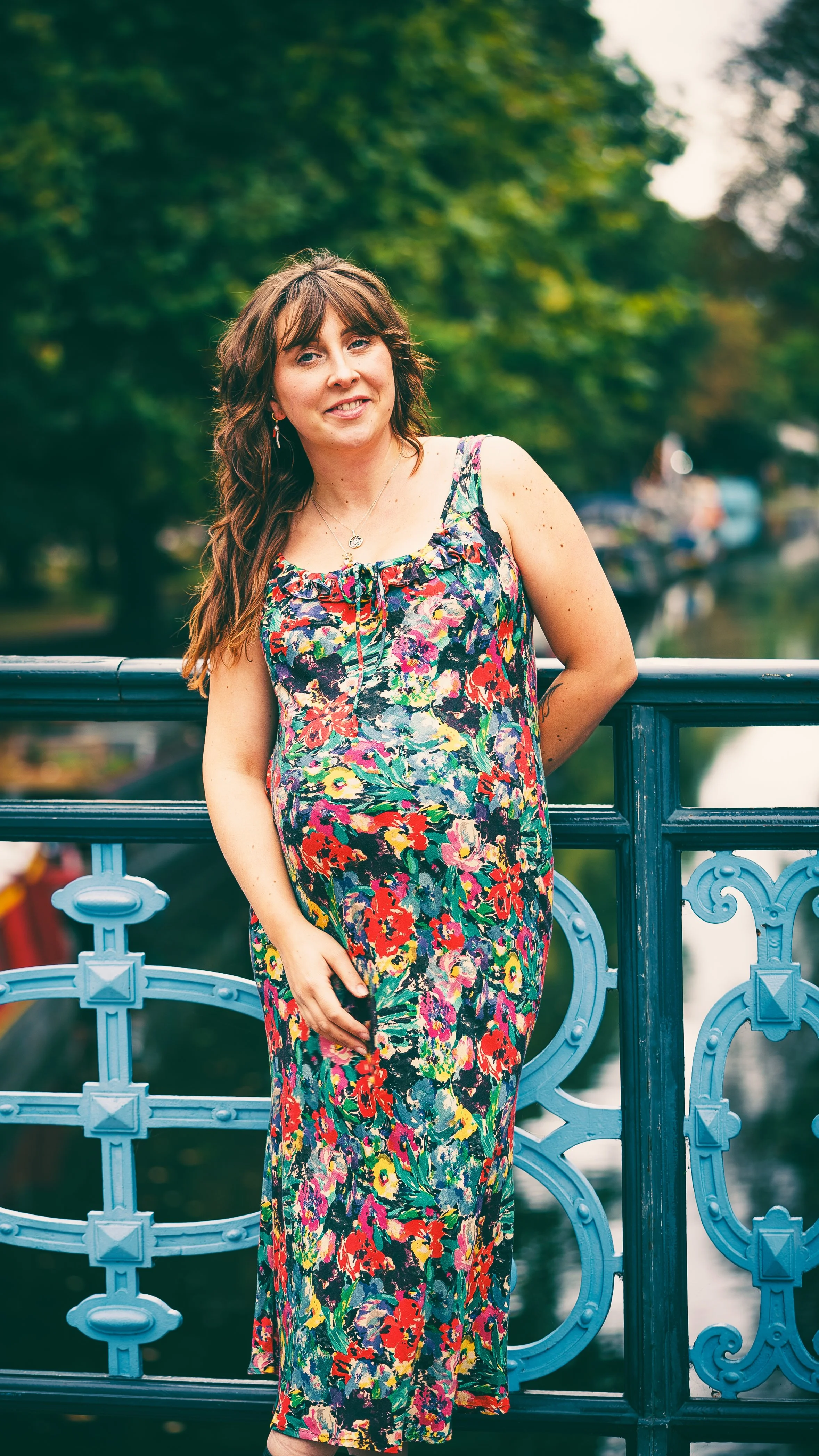 The Dali midi dress in vintage inspired viscose print.