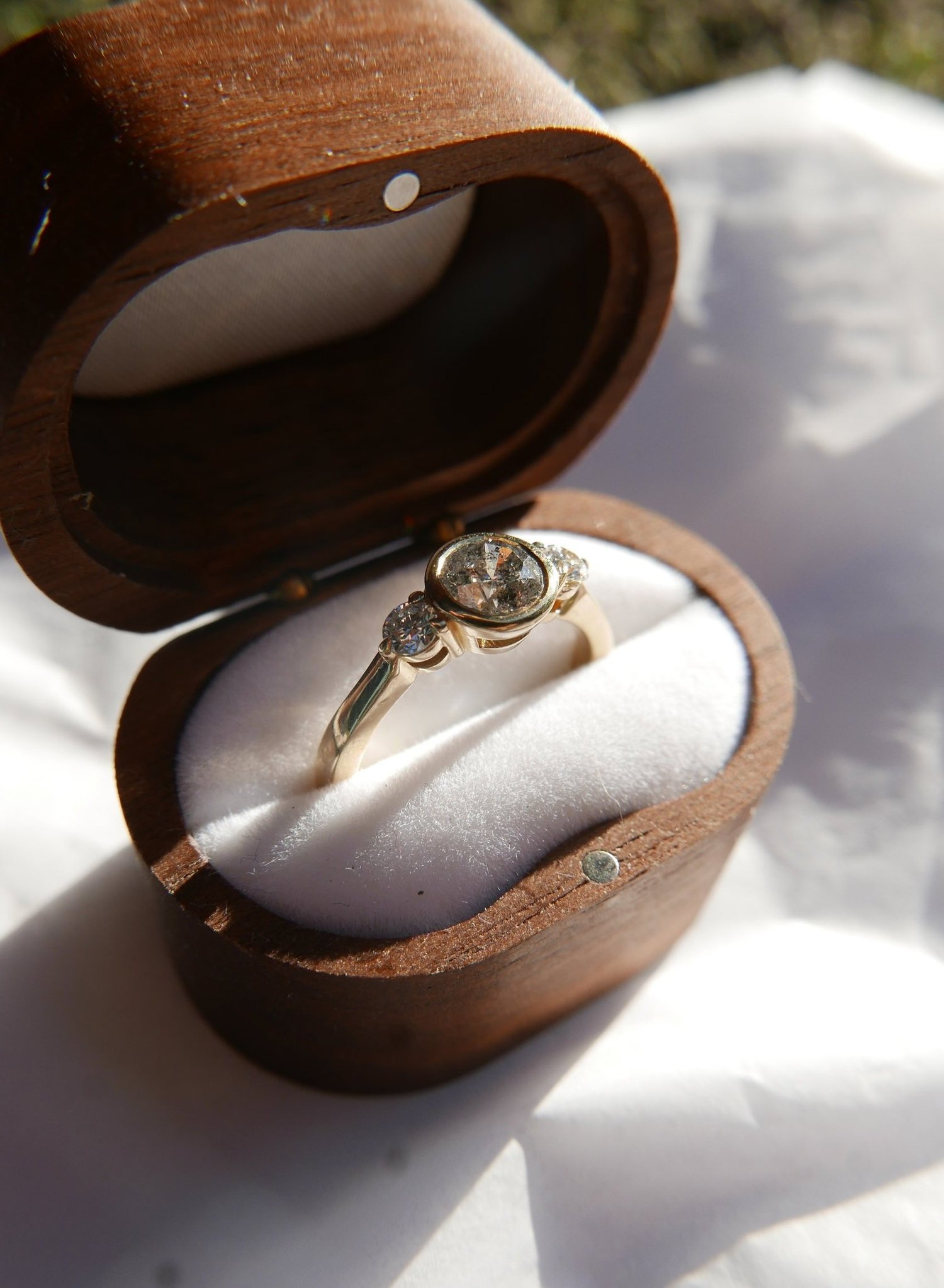 Salt And Pepper Lab Grown Diamonds Salt And Pepper Diamond Trilogy