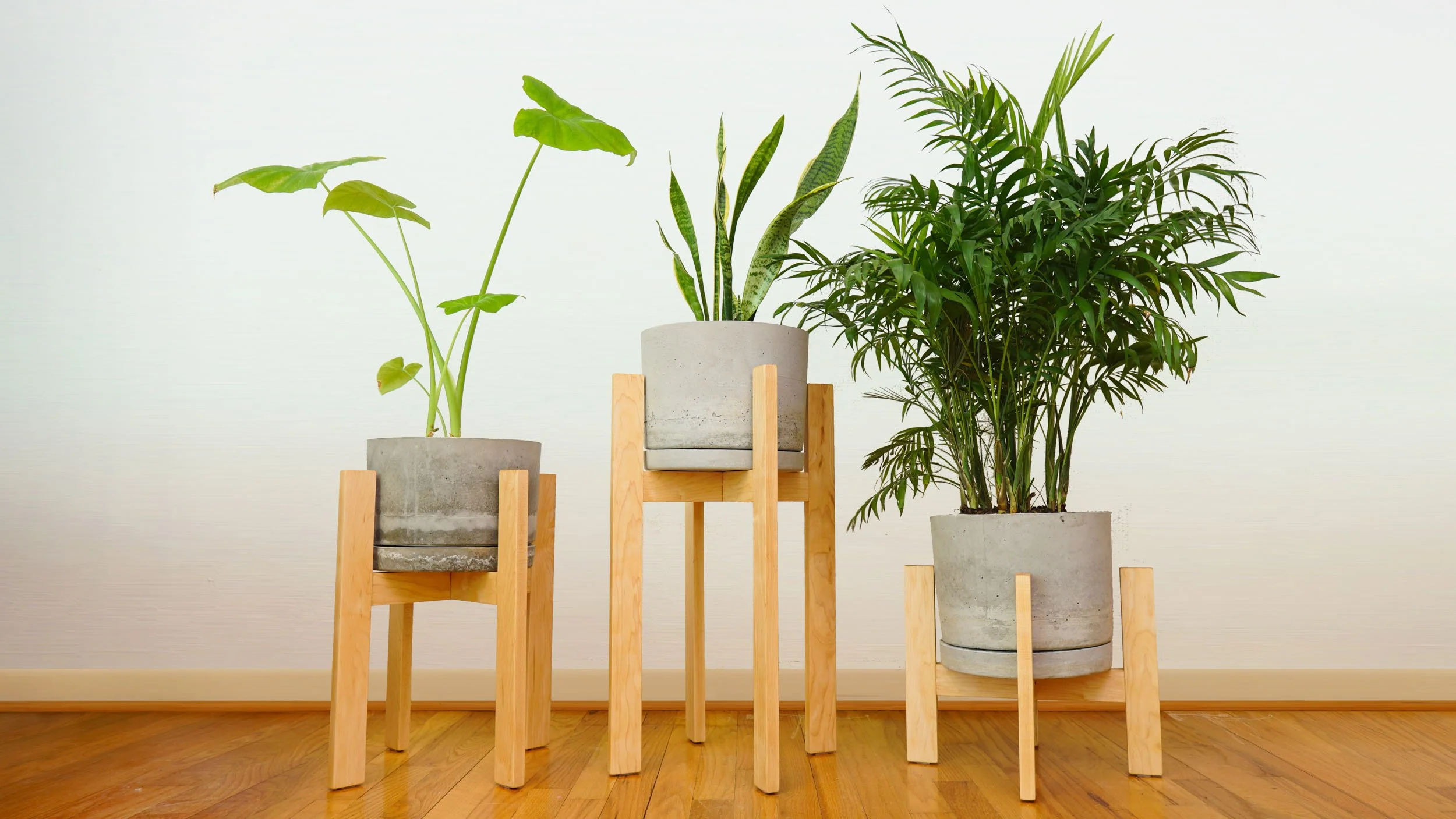 Wooden Planter Stands