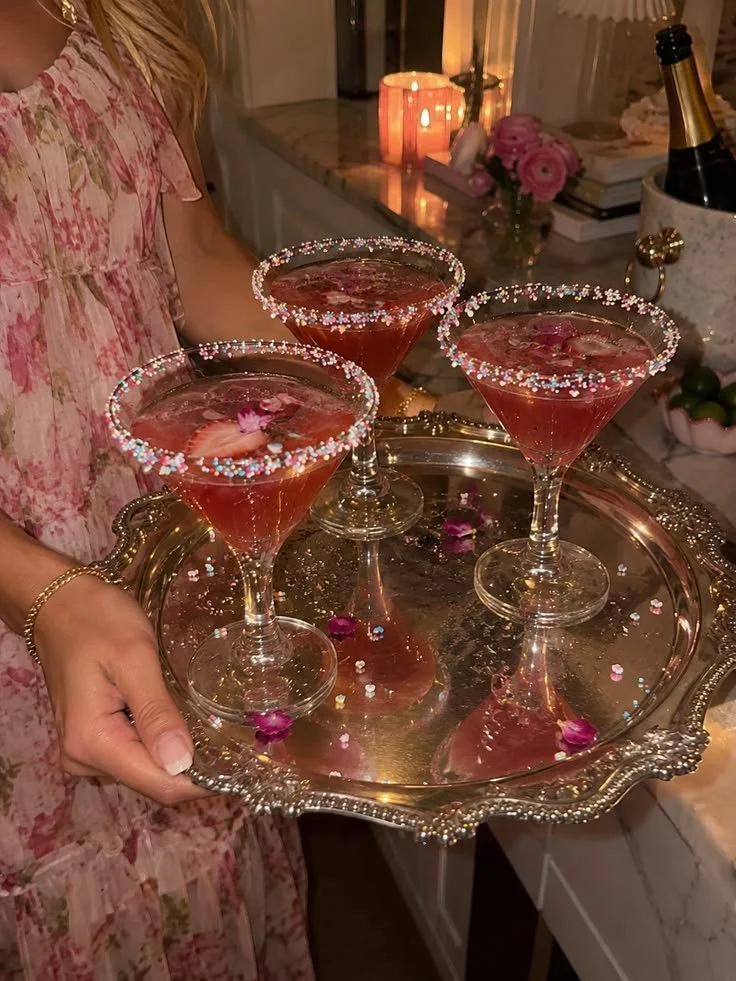 pink gin cocktails