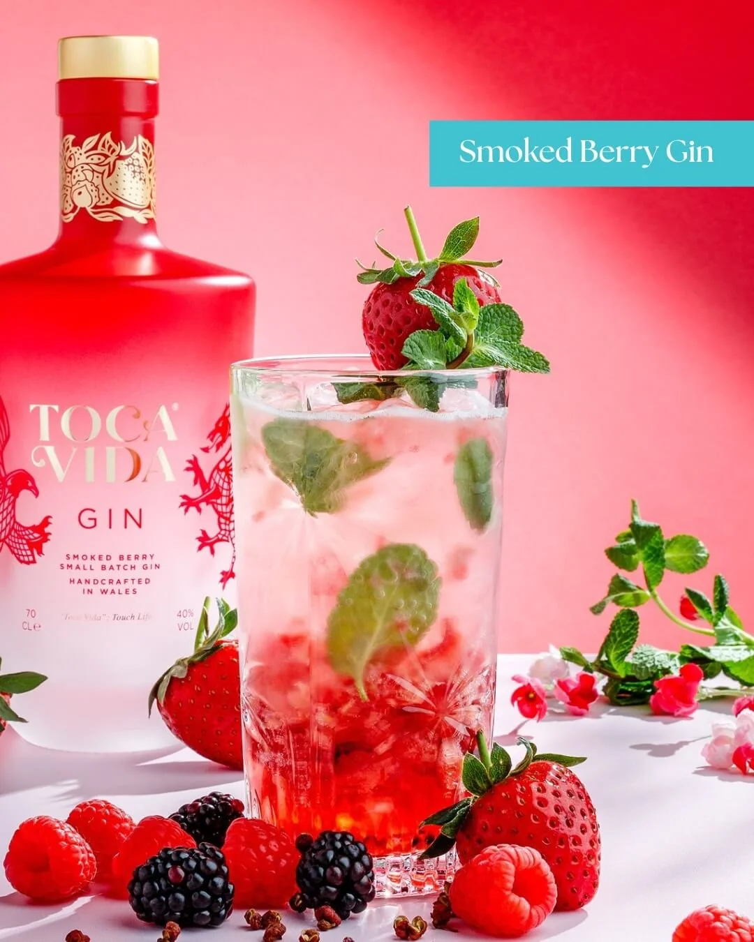 Smoked Berry gin Mojito 