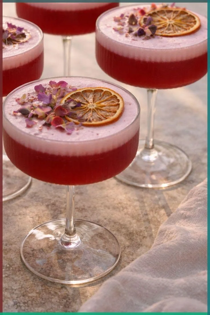 pink gin cocktails