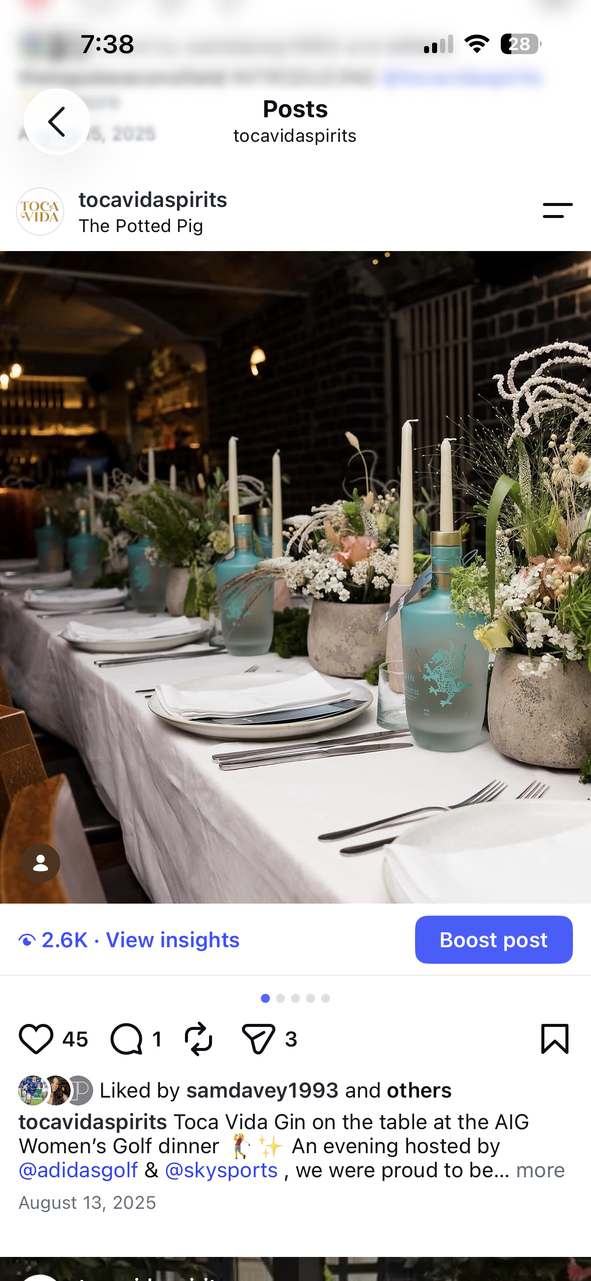 gin dinner hosting