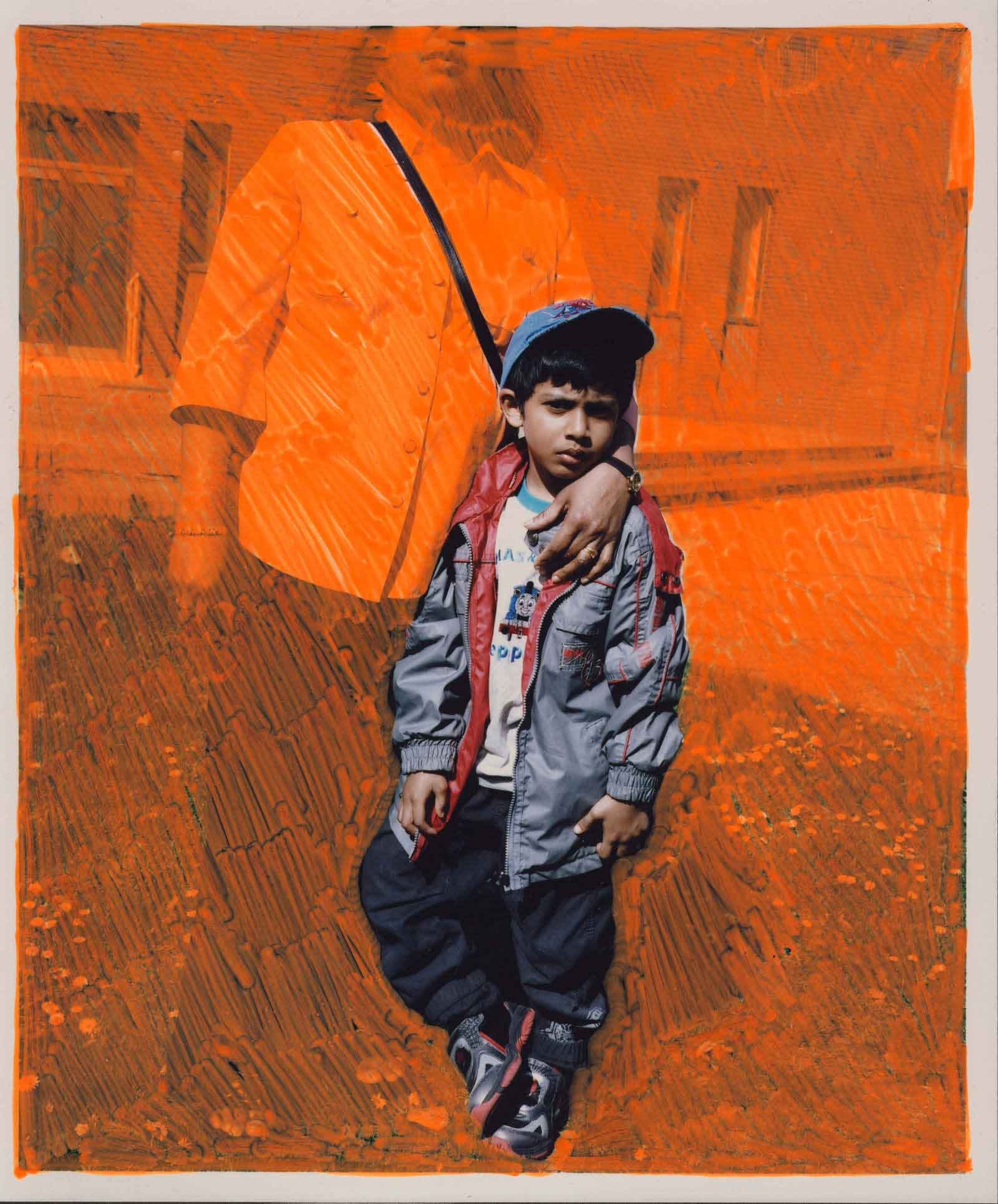Untitled, London, U.K, 2011, Handpainted C-type print