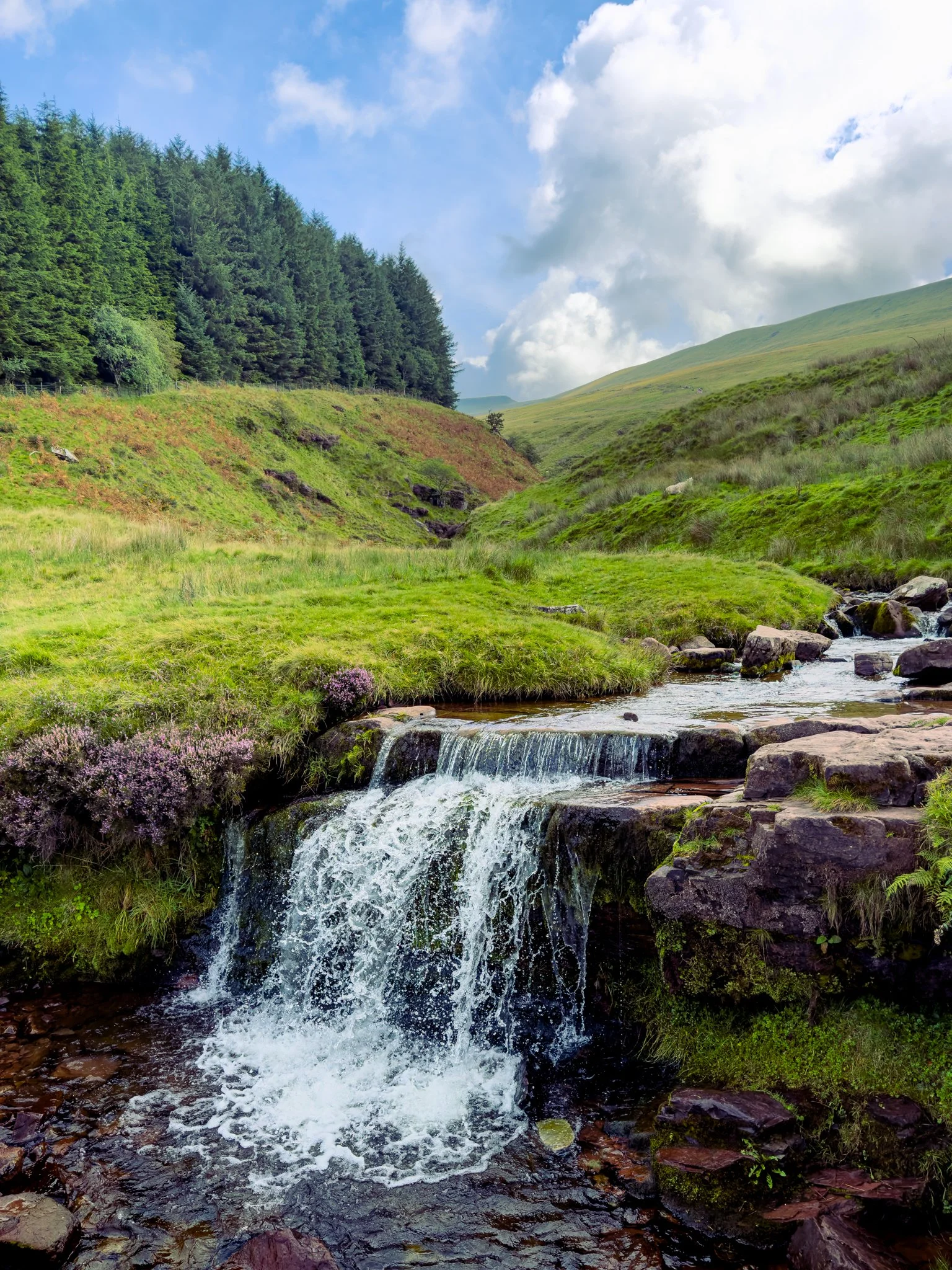 Waterfall at the base of Pen Y Fan
