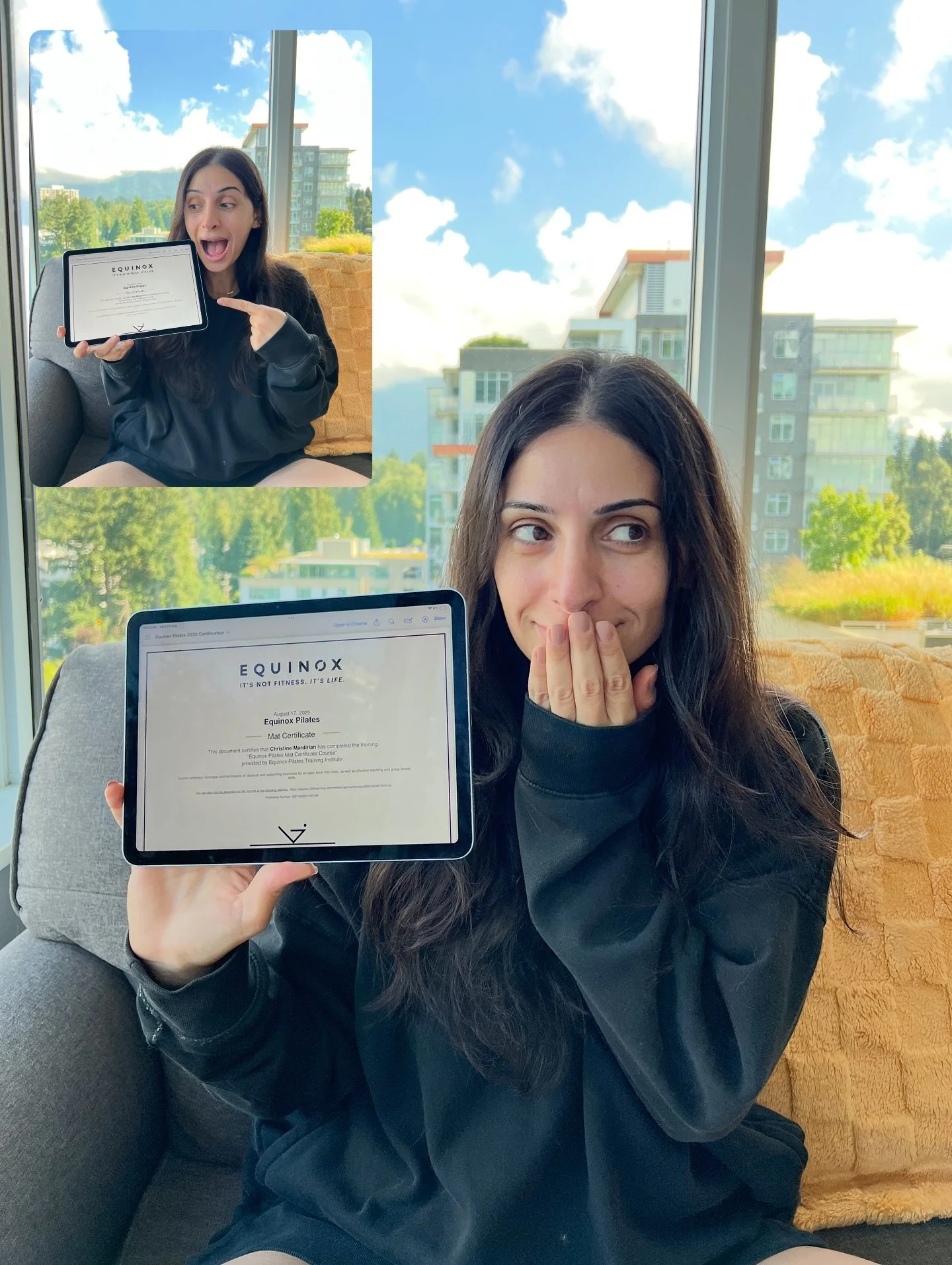 Pilates teacher training ✅
My first yoga class was actually a yogalates class and I loved how different and fun it was.
Over the years, I’ve done spinning, weight training, CrossFit, calisthenics, yoga, Pilates, gymnastics, running, and swimm