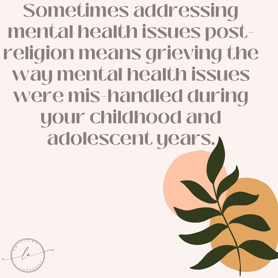 It&rsquo;s well known in post-religious spaces that the way that mental health was dealt with in religion is that it really wasn&rsquo;t dealt with. It was, instead, considered a spiritual issue that was addressed with spiritual practices at best, an