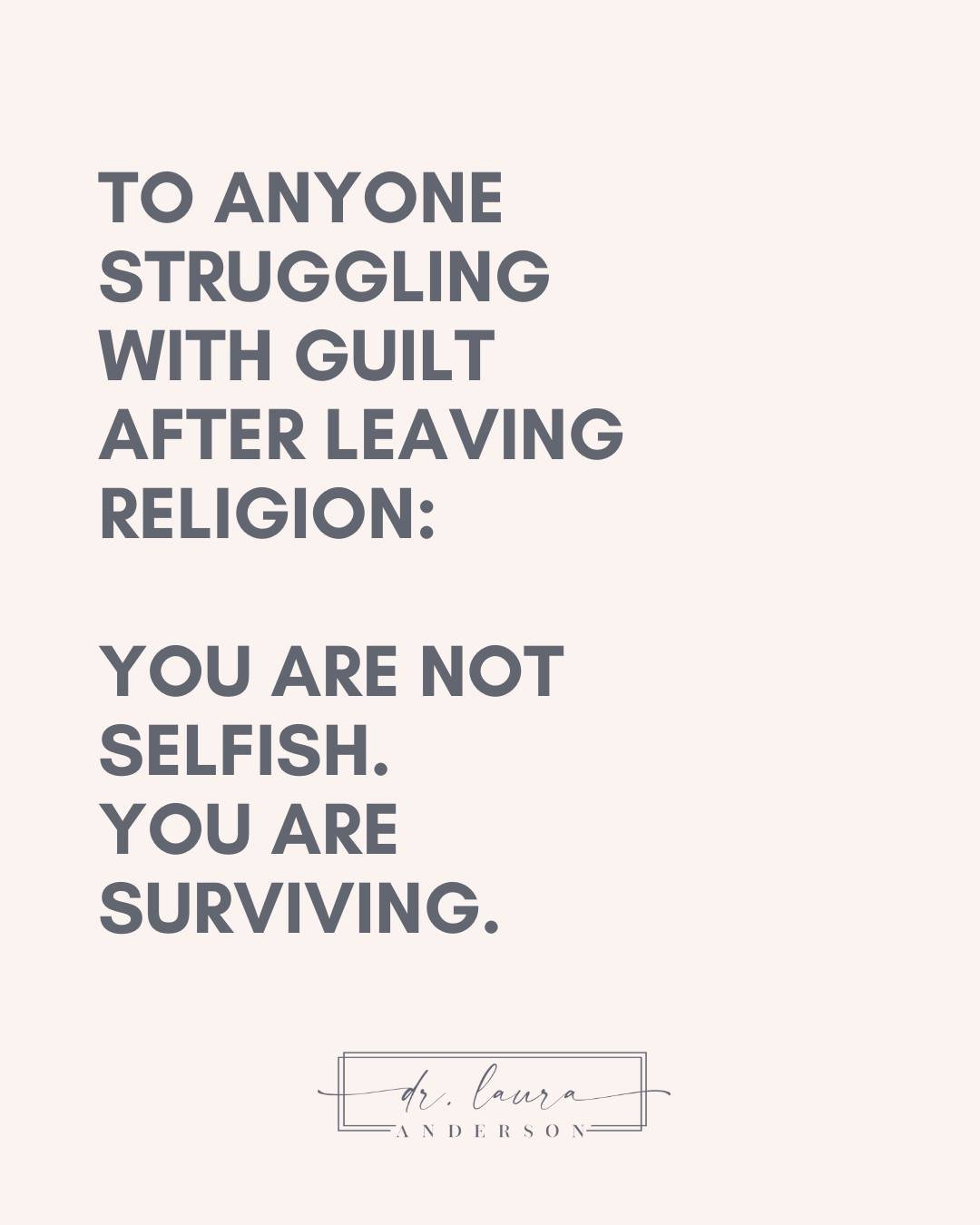 Guilt after leaving toxic religion is real.

But that guilt is a trained response&mdash;not a reflection of your truth.

So let&rsquo;s support one another... 💭 what&rsquo;s one piece of advice you&rsquo;d give to someone who&rsquo;s feeling guilty 