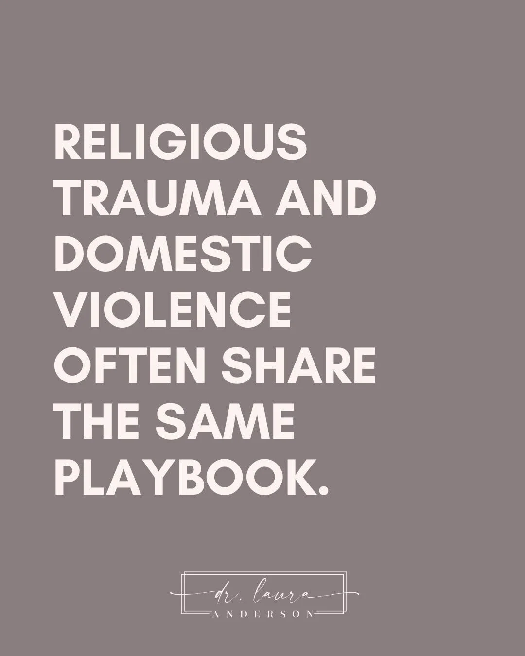 Let&rsquo;s talk about the overlap:

▪️Coercion masked as care
▪️Obedience demanded instead of earned respect
▪️Isolation from anyone who questions the system
▪️Gaslighting disguised as &ldquo;loving correction&rdquo;
▪️Shame used to keep you silent
