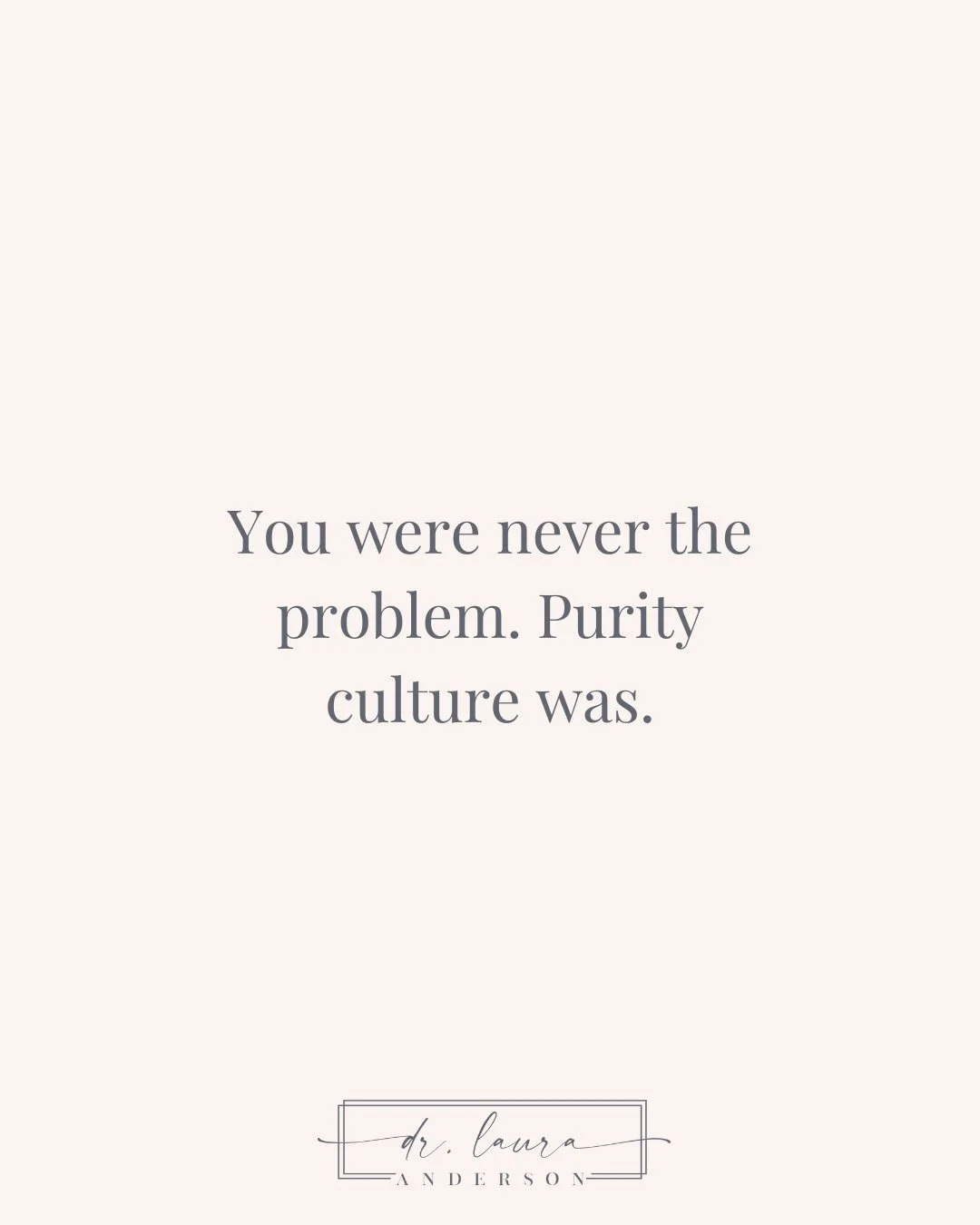 Purity culture taught you to aim for innocence&mdash;clean, untouched, controlled. But what it never taught you was how to be whole.

&hellip;or how to be in a body.

&hellip;or how to experience desire without shame.

&hellip;or how to trust your in