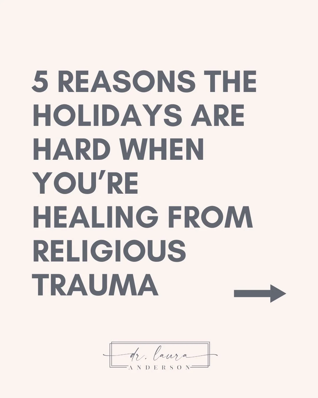 If the holidays bring more anxiety than joy, you&rsquo;re not alone.

Religious trauma can turn a &ldquo;season of celebration&rdquo; into a storm of grief, triggers, and pressure. You&rsquo;re not wrong for needing space. You&rsquo;re not broken for