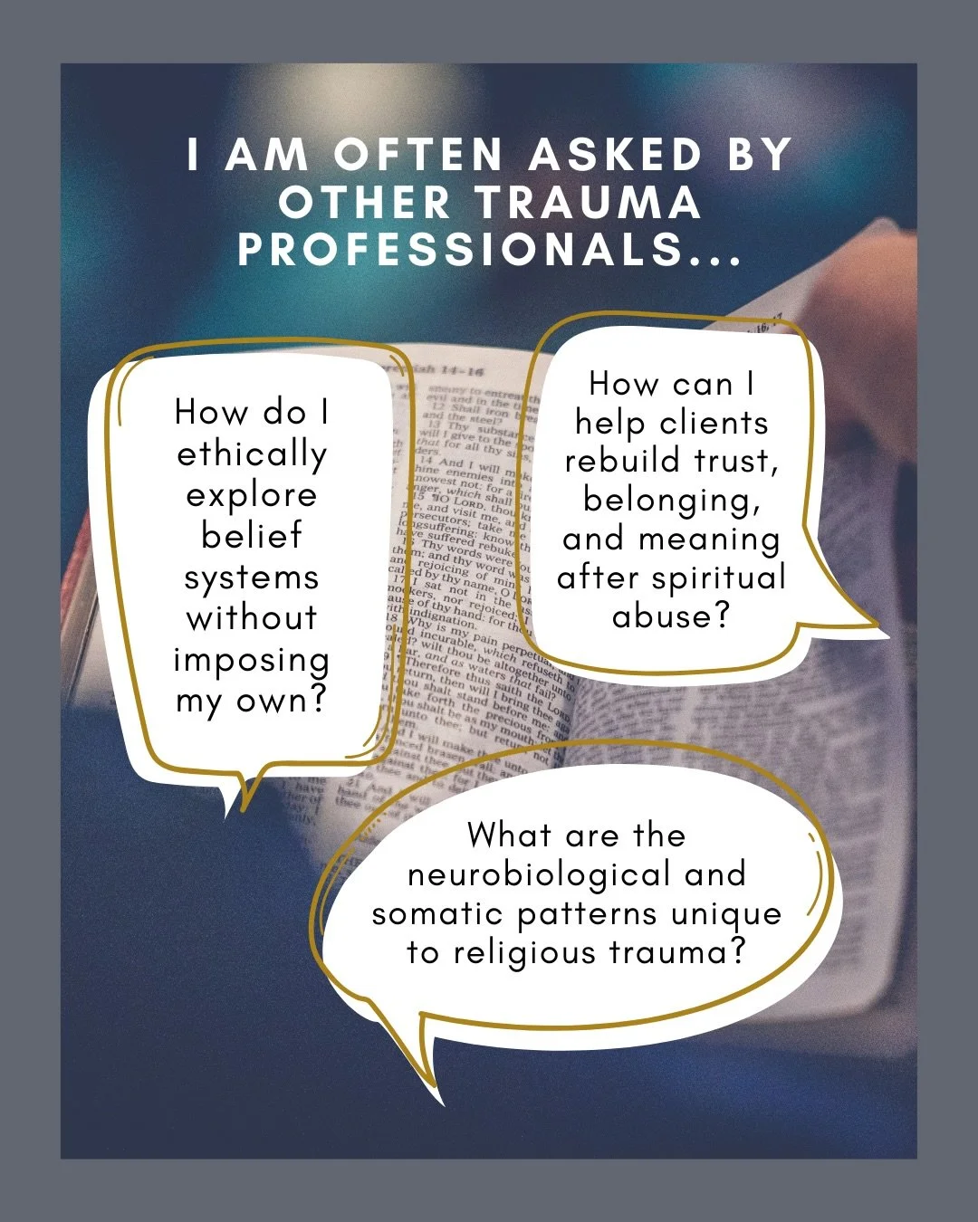 Over the years, I&rsquo;ve sat with countless clients who were unraveling after leaving high-control religious systems. They weren&rsquo;t just grieving belief. They were grieving family, community, identity, safety in their own bodies. Many had been