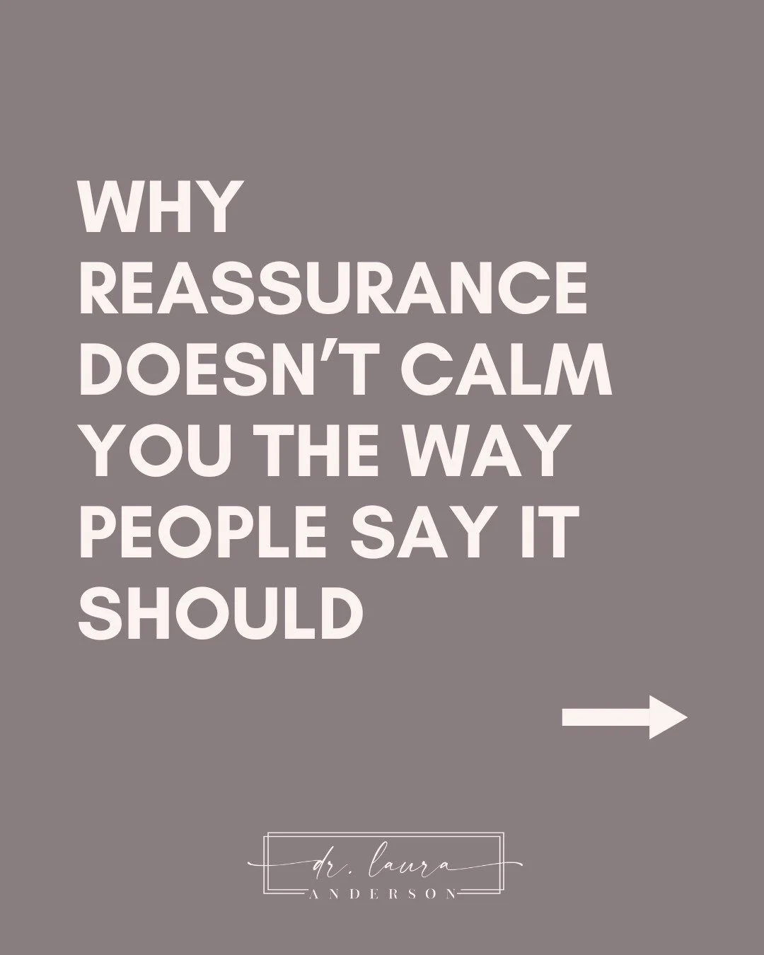 If reassurance actually worked, most religious trauma survivors would already feel better.

The problem isn&rsquo;t that you&rsquo;re not thinking clearly enough.
It&rsquo;s that reassurance targets the part of the brain responsible for logic and rea