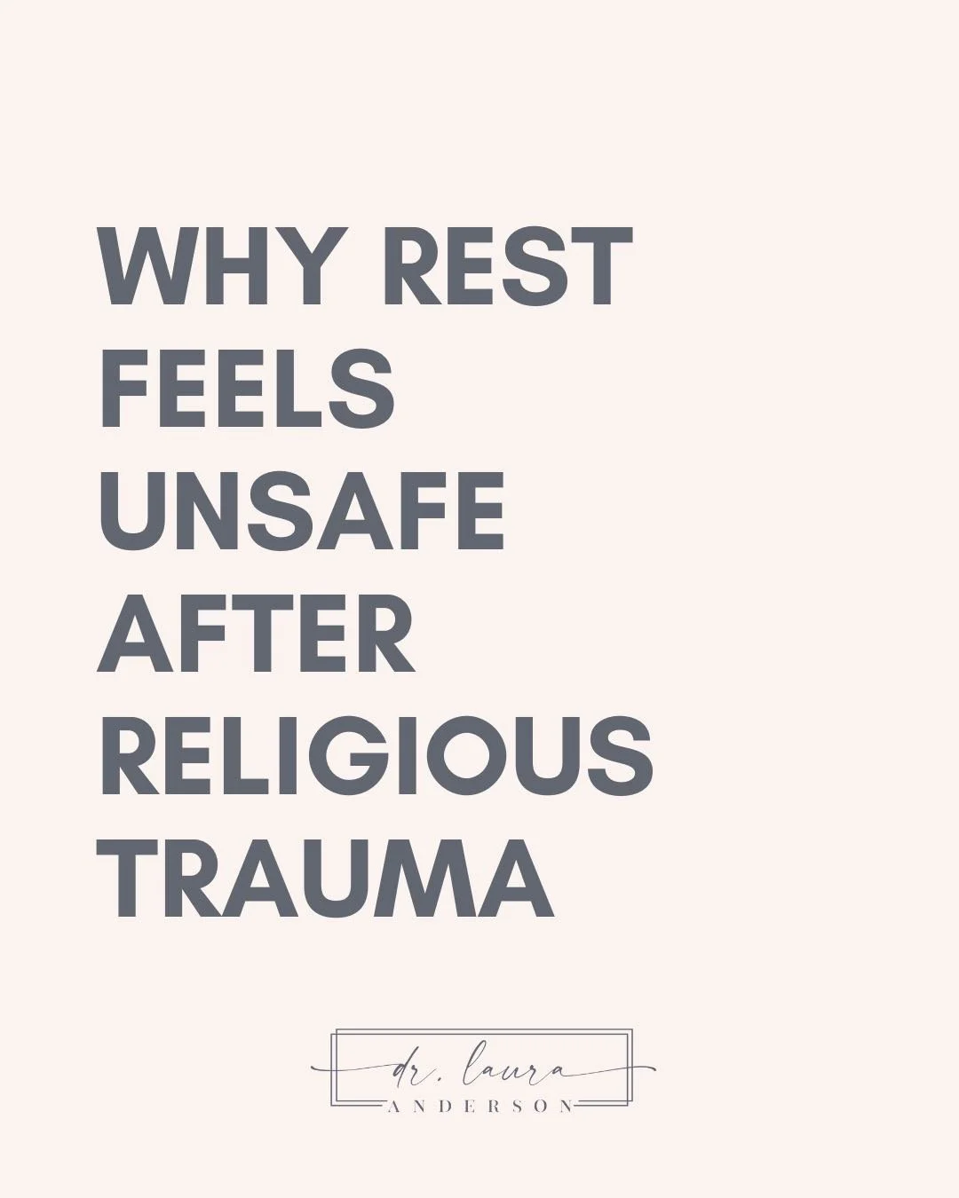 In high-control religion, rest is rarely neutral.

Rest can be framed as laziness.
As spiritual weakness.
As disobedience.
Or as an invitation for temptation.

Productivity, vigilance, and self-monitoring are rewarded.
Stillness is not.

So the nervo
