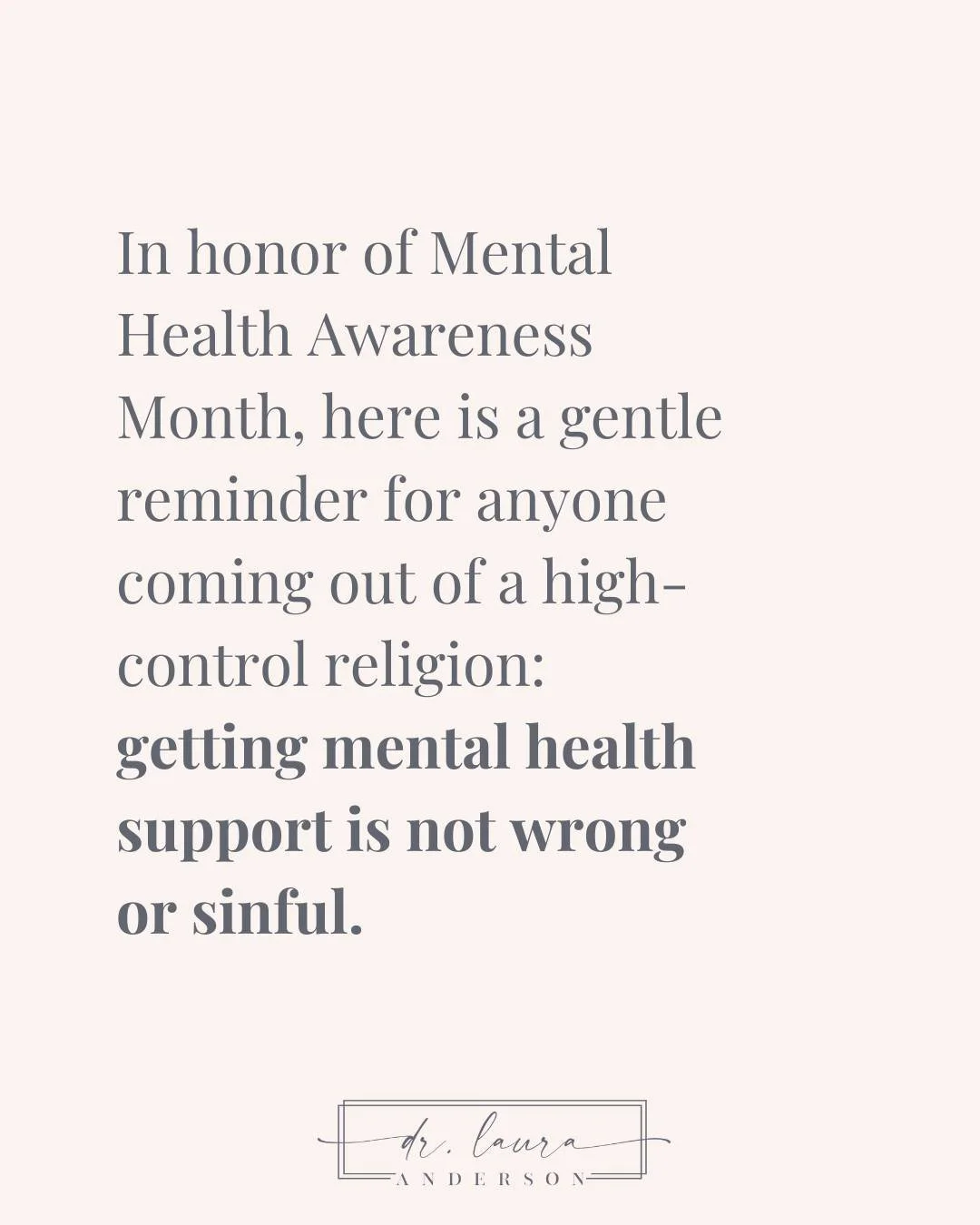 Many people raised in high-control religious environments are taught&mdash;explicitly or indirectly&mdash;to view therapy with suspicion or judgment. Not because they truly understand mental health or the therapeutic process, but because authority fi
