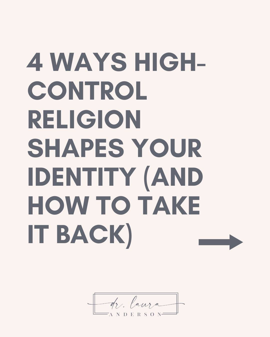High-control religion doesn&rsquo;t just give you rules&mdash;it gives you an identity to wear.

But when you leave, the question hits:
Who am I without this?

Though it may feel like it, you&rsquo;re not starting from scratch.
You&rsquo;re coming ba