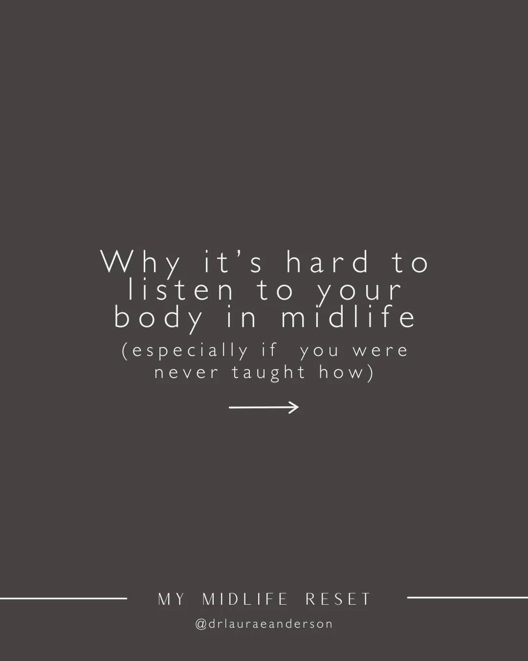 Many women in midlife feel confused by their bodies, what they are doing, and how they are changing. 

Symptoms feel inconsistent. Emotions feel stronger. Energy feels unpredictable.

And the instinct is often to try to control or fix what&rsquo;s ha