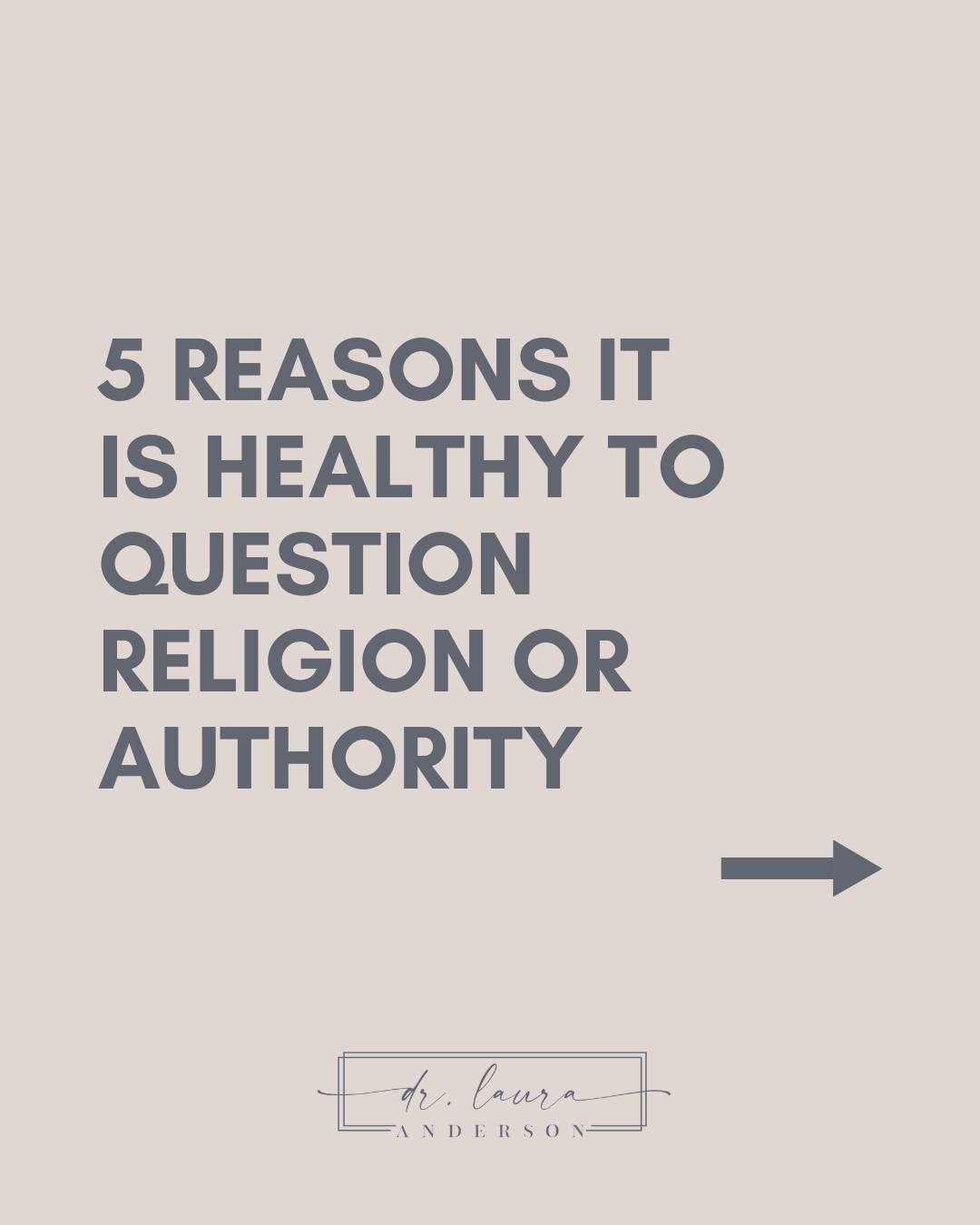 Many high-control religious environments frame questioning as dangerous. Curiosity can be labeled rebellion. Doubt can be interpreted as weakness. And asking difficult questions can be treated as a threat to the system.

But questioning is actually a