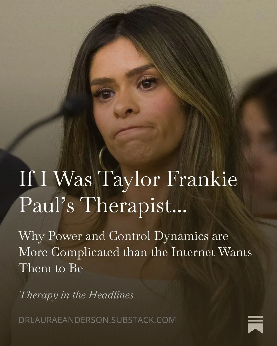 I&rsquo;ve worked with victims of Intimate Partner Violence (IPV) for over 15 years and one of the things I&rsquo;ve learned is that relationships organized around power and control are rarely that simple.

This week on Substack I wrote about Taylor 
