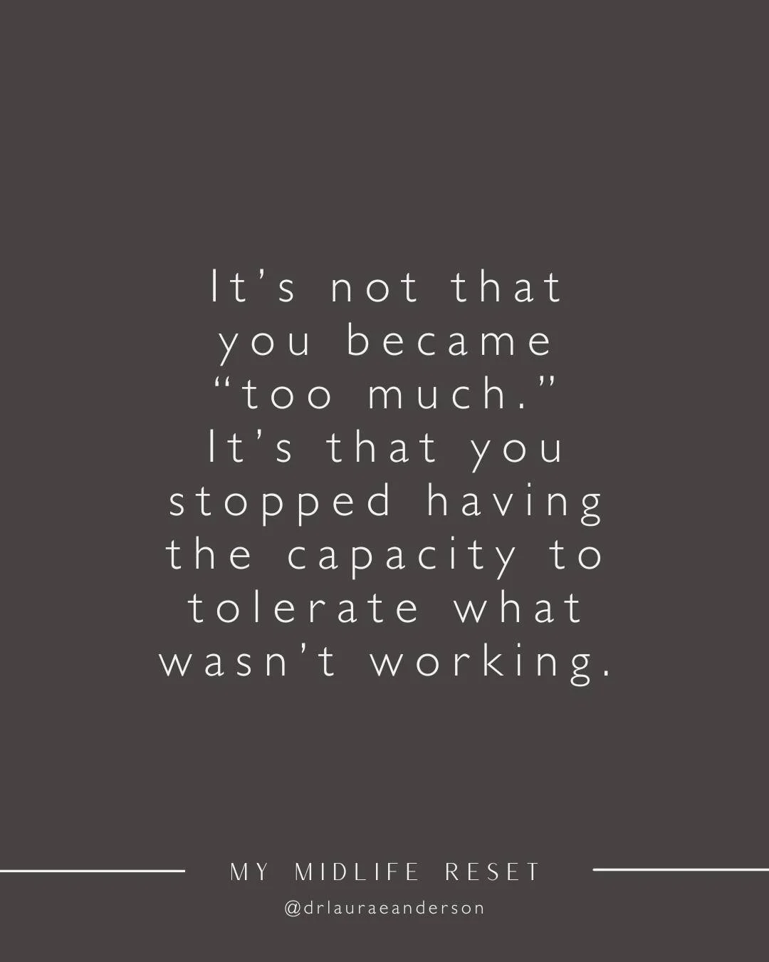 One of the most common concerns I hear from women in midlife is this:
&ldquo;I feel like I&rsquo;ve become less patient&hellip; less tolerant&hellip; more reactive.&rdquo;

And most of the time when someone tells me that, it&rsquo;s laced with shame 