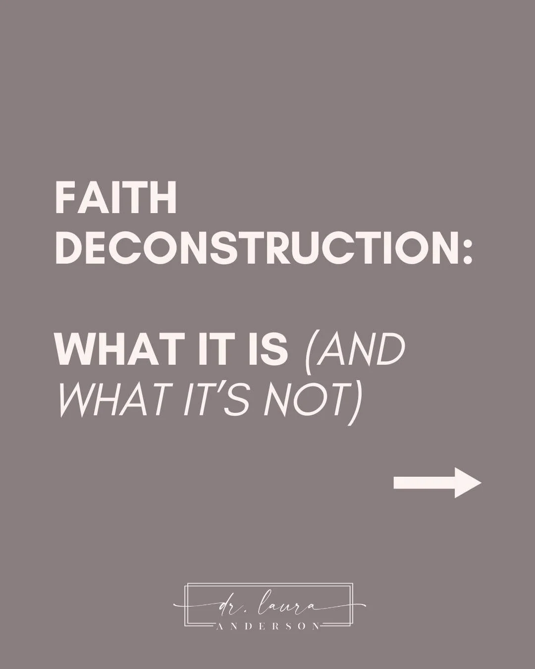 Faith deconstruction is one of those things people talk about like it&rsquo;s either a crisis or a rebellion, but in real life it&rsquo;s usually just&hellip; a person trying to make sense of what they believe and why.

For some people it starts with