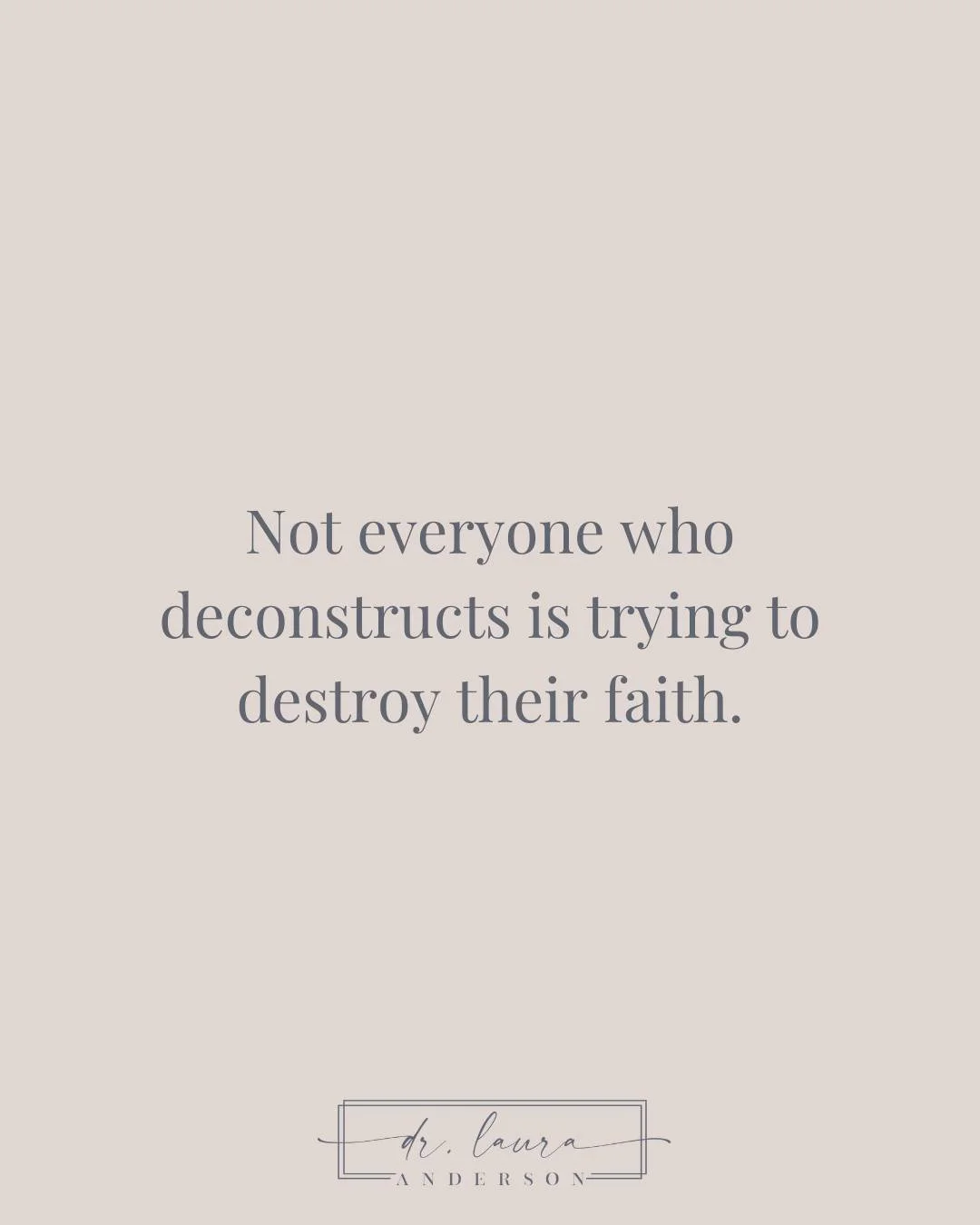 A lot of the conversation online makes it sound like &ldquo;faith deconstruction&rdquo; is one clear, unified thing. Almost like a movement people consciously step into with a shared set of beliefs or goals. And from the outside, it can easily get fr