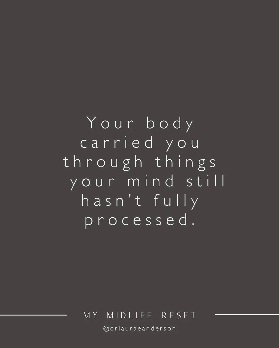 Sometimes I think we underestimate what our bodies have lived through. Not just physically&hellip;but emotionally, psychologically, and relationally. Many women arrive in midlife carrying decades of accumulated stress. We&rsquo;ve spent years caregiv