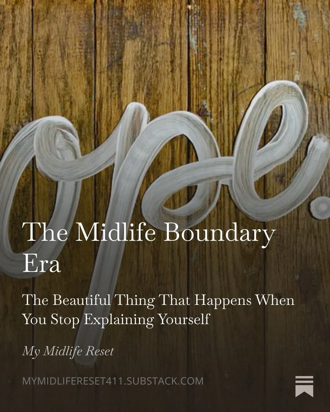 One of the gifts of midlife is that many people stop asking, &ldquo;Will they be upset with me?&rdquo; and begin asking, &ldquo;What will it cost me if I keep abandoning myself?&rdquo;

🔗 Read it on Substack!

#midlife #boundariesarehealthy #perimen