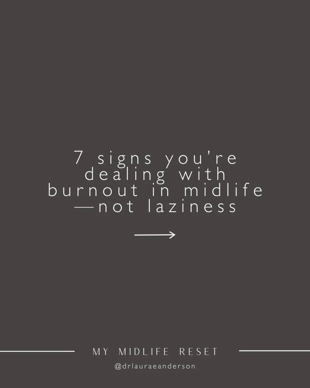 Many women assume burnout has to mean they&rsquo;re doing something wrong. &hellip;that they must not be organized or disciplined enough. Not resilient enough. Or not motivated enough. But burnout often tells a very different story. 

Burnout frequen