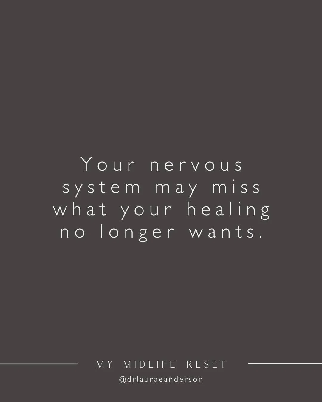 One of the strange parts of growth is realizing that you can miss something that wasn&rsquo;t actually good for you. Maybe it&rsquo;s a relationship or a family dynamic&hellip;a version of yourself, a role you played, or a way of coping. You know it 