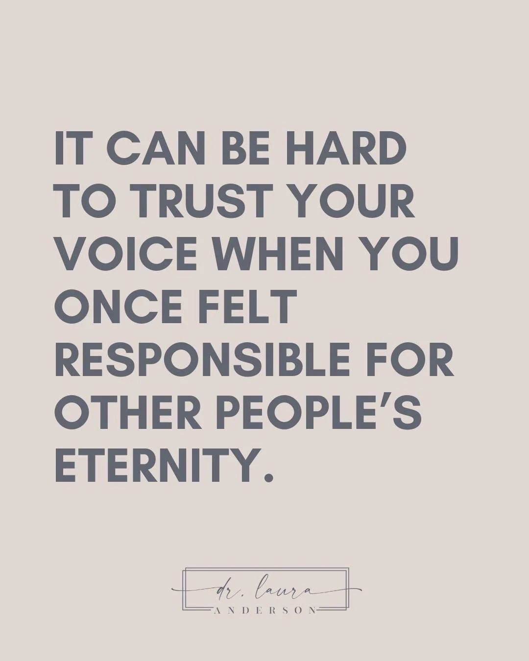 One of the things that people don&rsquo;t talk about enough after religious trauma is the enormous weight many of us were taught to carry all the time. It wasn&rsquo;t that we were just responsible for ourselves, we were responsible for other people&