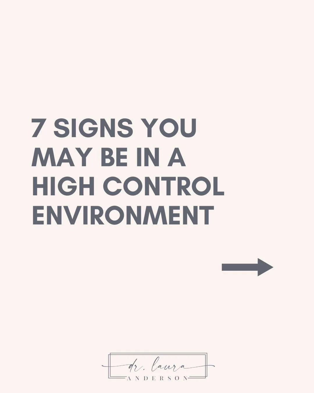 High control environments don't always look the way we expect them to.
They often offer certainty, belonging, purpose, and clear answers. That's part of what can make them so difficult to recognize, especially from the inside.

The signs in this caro