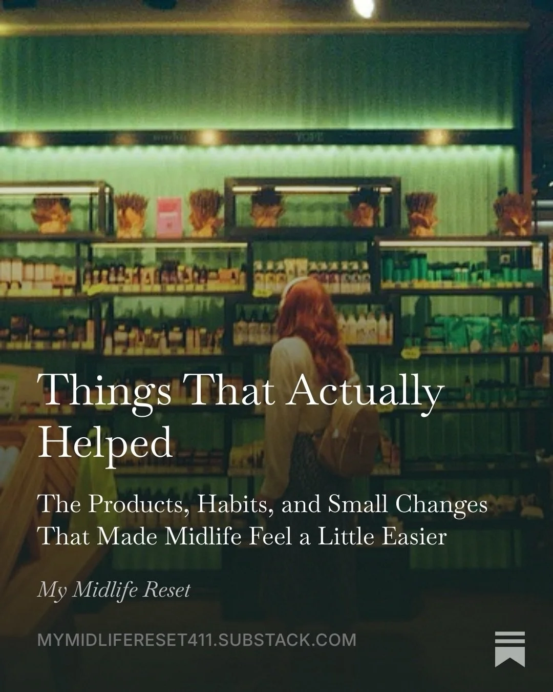 Something I&rsquo;ve been learning about midlife is that there usually isn&rsquo;t one big solution. More often, it&rsquo;s a collection of small discoveries that gradually make life feel more manageable, more comfortable, and a little more joyful.

