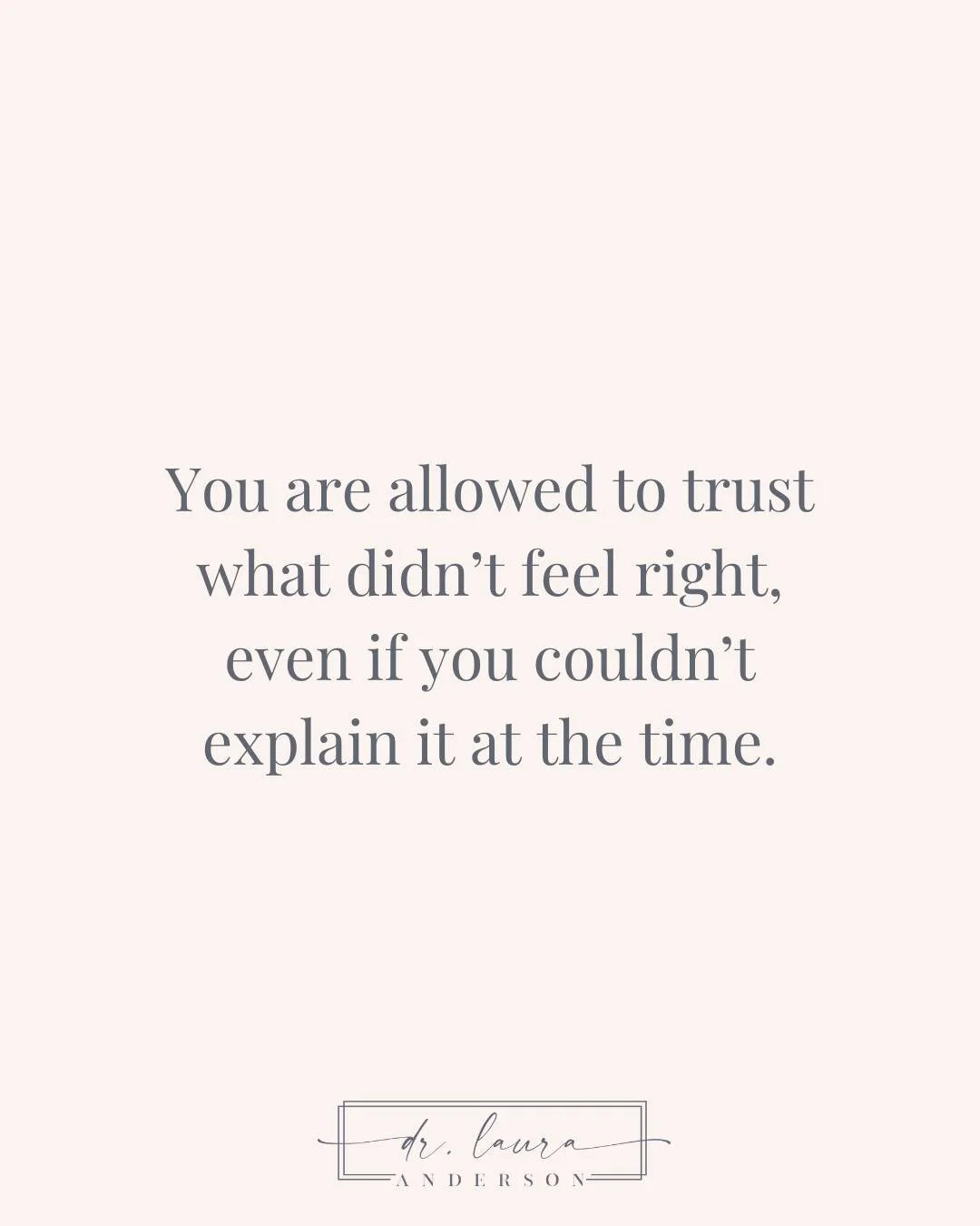 A difficult piece of recovering from a high-control environment is learning to trust the moments you talked yourself out of: the knot in your stomach, the hesitation you couldn&rsquo;t explain, the relationship that felt &ldquo;off&rdquo;, the conver