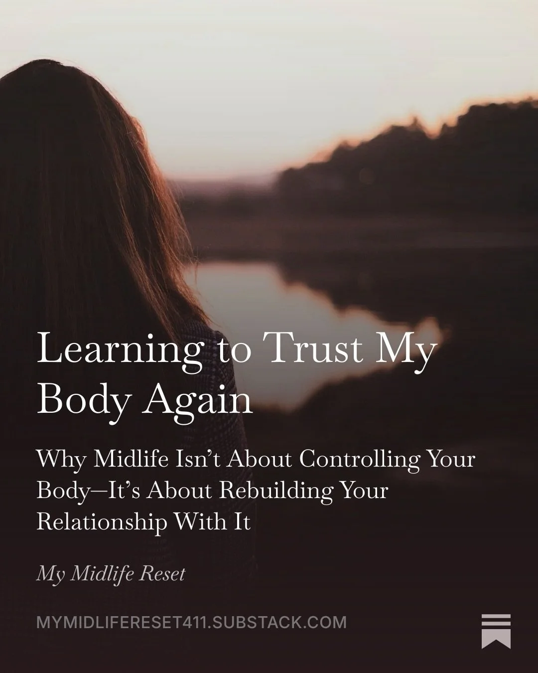 One of the areas of relief that midlife brings is that it&rsquo;s not about learning how to fix your body. It&rsquo;s learning how to stop fighting it long enough to hear what it&rsquo;s been trying to tell you all along.

🔗 Read it on Substack!

.
