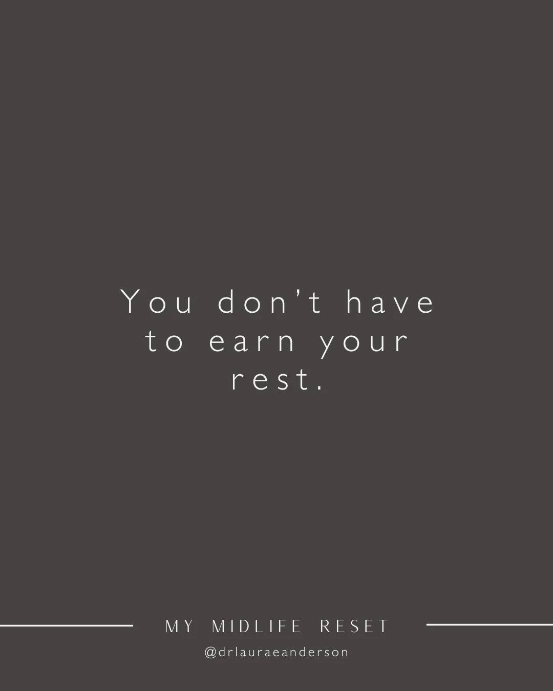I think many women are living by an invisible rule:
Rest comes after everything is done.

The problem is that everything is never done. There is always another email, another load of laundry, another responsibility to attend to or person who need som