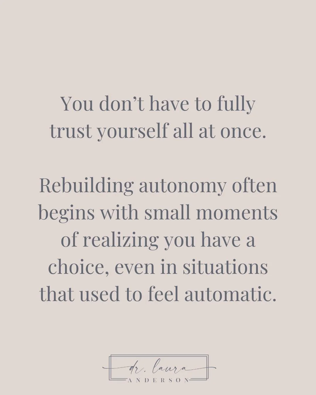 We often imagine that the moment we start making our own decisions, we&rsquo;ll feel confident and free. But for many people recovering from high-control environments, the opposite is true. Having a choice can feel deeply unsettling because autonomy 