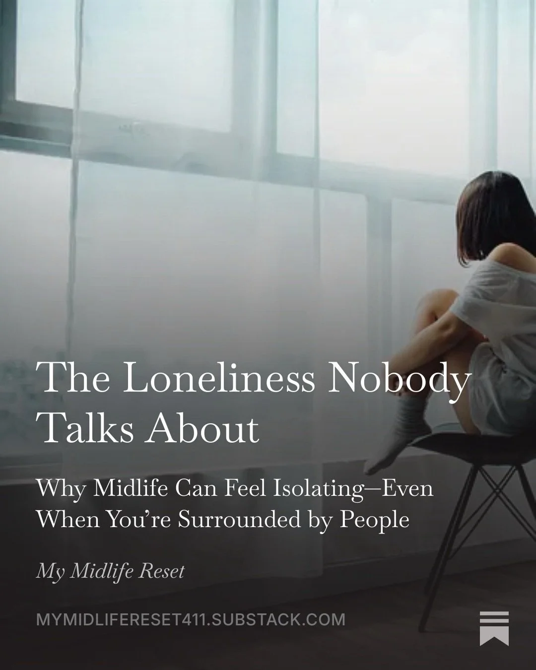 One of the paradoxes of midlife is that many women have never been more connected&mdash;and have never felt more alone. Loneliness isn&rsquo;t always the absence of people. Sometimes it&rsquo;s the absence of being deeply known.

Read it on Substack 