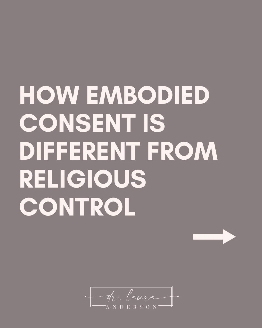 Consent is often talked about as a conversation between two people, but before we can fully understand consent with others, we have to understand our relationship with ourselves.

For many people who were raised in high-control religious environments
