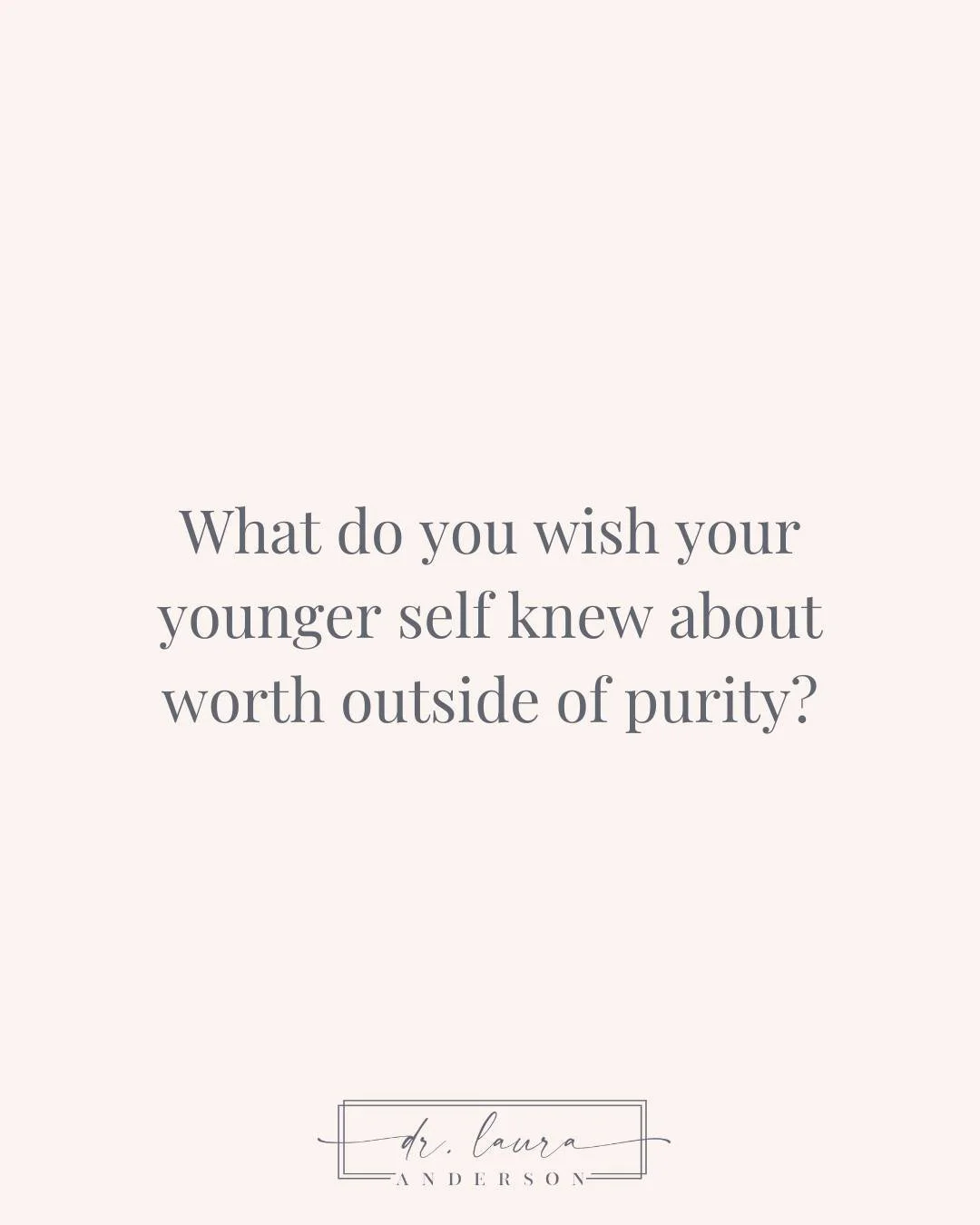Many of us grew up receiving messages about worth that were tied to purity, perfection, obedience, or meeting certain expectations.

But your worth was never something you had to earn.

It was never dependent on your past, your choices, your relation